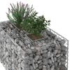 vidaXL Gabion emelt &aacute;gy Ez&uuml;st 100 x 60 x 55 cm Horganyzott ac&eacute;l