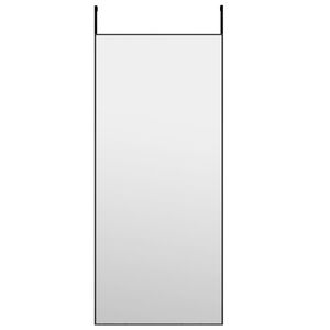 vidaXL fekete &uuml;veg &eacute;s alum&iacute;nium ajt&oacute;t&uuml;k&ouml;r 40x100 cm