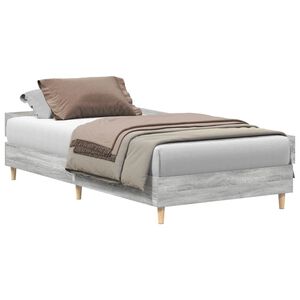 vidaXL sonoma t&ouml;lgysz&iacute;nű szerelt fa &aacute;gykeret matrac n&eacute;lk&uuml;l 75 x 190 cm
