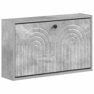 vidaXL Fali Cipőtart&oacute; ALKMAAR 71 x 17 x 43 cm Szerelt Fa Betonsz&uuml;rke