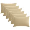 vidaXL P&aacute;rna huzat 6 pcs HEERLEN B&eacute;zs 50 x 80 cm Poli&eacute;szter