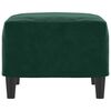 vidaXL sötétzöld bársony lábzsámoly 60 x 50 x 41 cm