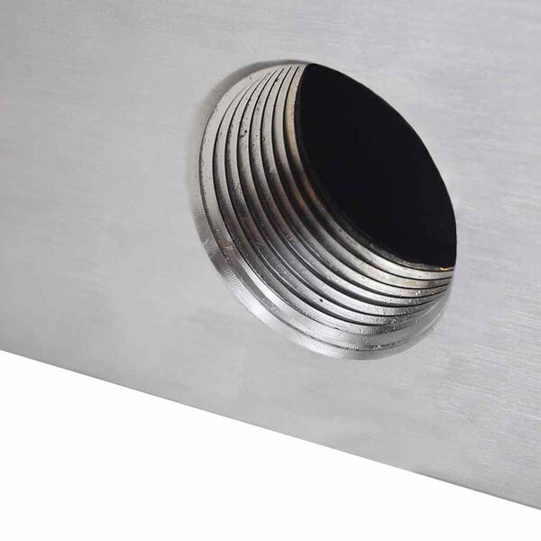 N&eacute;gysz&ouml;gletes rozsdamentes ac&eacute;l medence sz&ouml;kők&uacute;t 60 cm