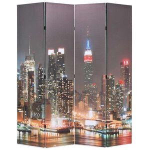 vidaXL &eacute;jszakai New York mint&aacute;s parav&aacute;n 160 x 170 cm