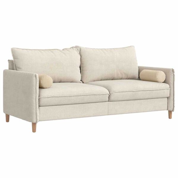 vidaXL Hengerp&aacute;rn&aacute;k 2 pcs Kr&eacute;m &Oslash; 15 x 40 cm Mikrosz&aacute;las Sz&ouml;vet