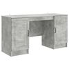 vidaXL Asztal Betonsz&uuml;rke 142,5 x 50 x 75 cm Szerelt Fa