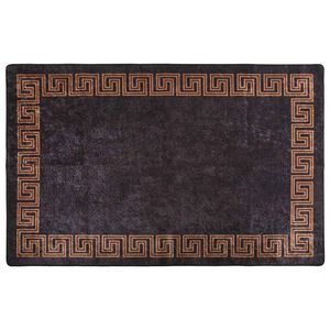 vidaXL fekete &eacute;s arany moshat&oacute; szőnyeg 80 x 150 cm