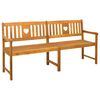vidaXL Kerti pad 4 -szem&eacute;lyes 180 x 56 x 90 cm T&ouml;m&ouml;r Ak&aacute;cfa