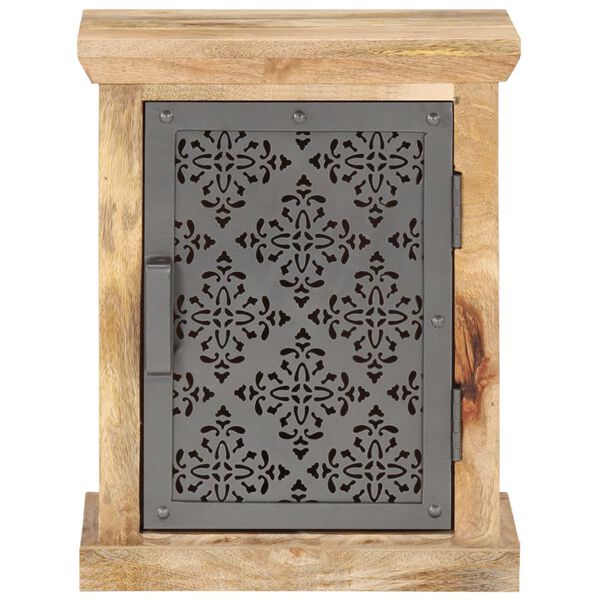 vidaXL t&ouml;m&ouml;r mang&oacute;fa &eacute;jjeliszekr&eacute;ny ajt&oacute;val 40 x 30 x 50 cm