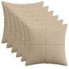 vidaXL P&aacute;rna huzat 6 pcs ALMELO T&oacute;psz&iacute;nű 40 x 40 cm cord