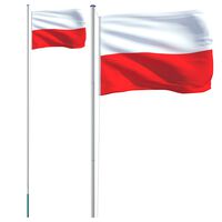 vidaXL alumínium lengyel zászló és rúd 6,23 m