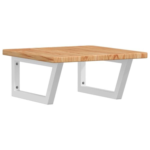 vidaXL ac&eacute;l &eacute;s t&ouml;m&ouml;r t&ouml;lgyfa falra szerelhető mosd&oacute;polc