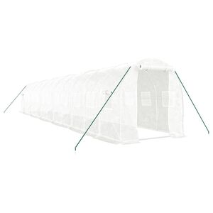 vidaXL feh&eacute;r ac&eacute;lv&aacute;zas melegh&aacute;z 24 m&sup2; 12x2x2 m