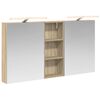 vidaXL F&uuml;rdőszobai Szekr&eacute;ny Szett 3 db 130 x 14,5 x 70 cm Szerelt fa