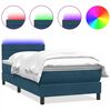 vidaXL s&ouml;t&eacute;tk&eacute;k b&aacute;rsony rug&oacute;s &eacute;s LED-es &aacute;gy matraccal 100x220 cm