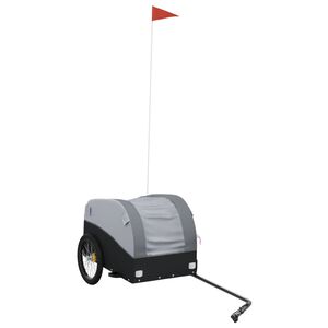 vidaXL fekete-sz&uuml;rke vas ker&eacute;kp&aacute;r-ut&aacute;nfut&oacute; 30 kg