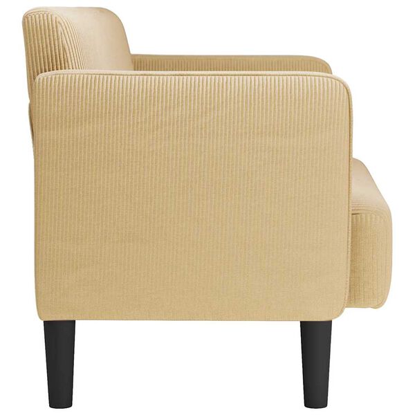 vidaXL sz&uuml;rke-z&ouml;ld kordb&aacute;rsony sz&ouml;vet loveseat kanap&eacute; 109 cm