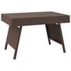 vidaXL barna &ouml;sszecsukhat&oacute; polyrattan kisasztal 60 x 40 x 38 cm