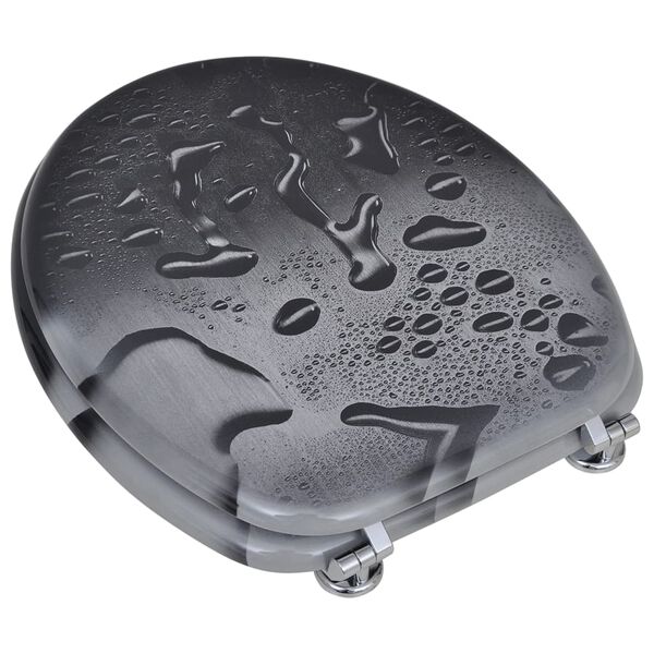 vidaXL 2 db vízcsepp mintás MDF WC ülőke