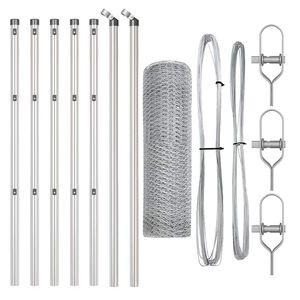 vidaXL Ker&iacute;t&eacute;soszlop Ez&uuml;st 10 x 0,4 m (13 mm h&aacute;l&oacute;) Ac&eacute;l