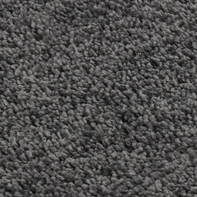 vidaXL sötétszürke csúszásmentes bozontos szőnyeg 200 x 290 cm