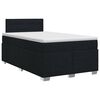 vidaXL Boxspring &aacute;gy matraccal fejt&aacute;ml&aacute;val Fekete 120 x 200 cm Sz&ouml;vet