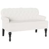 vidaXL Chesterfield Pad Feh&eacute;r 119,5 x 64,5 x 75 cm Műbőr