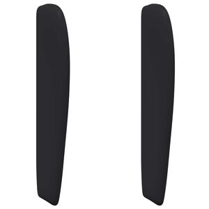 vidaXL Fejt&aacute;mla F&uuml;l Fekete 80 x 23 x 6 cm PVC
