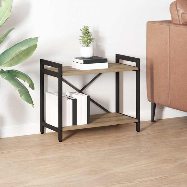 vidaXL K&ouml;nyvespolc Artisan t&ouml;lgy 60 x 30 x 50 cm Faanyag