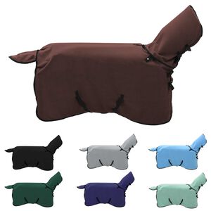 vidaXL L&oacute; Takar&oacute; Teljes S&ouml;t&eacute;t Barna Poli&eacute;szter