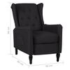 vidaXL fekete sz&ouml;vet d&ouml;nthető fotel
