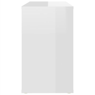 vidaXL magasfényű fehér forgácslap kisszekrény 60 x 30 x 50 cm