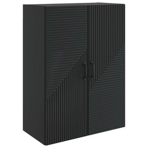 vidaXL Fali szekr&eacute;ny Fekete 66 x 34,5 x 90 cm Szerelt Fa