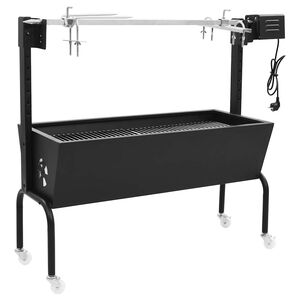 vidaXL elektromos rozsdamentes ac&eacute;l barbecue grills&uuml;tő