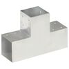 vidaXL T alak&uacute; horganyzott f&eacute;m oszloptart&oacute; 101 x 101 mm