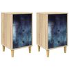 vidaXL &Eacute;jjeliszekr&eacute;ny RAALTE 2 db Sonoma T&ouml;lgy 36 x 33 x 60 cm