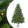 vidaXL Kar&aacute;csonyfa LED-es vil&aacute;g&iacute;t&aacute;ssal Z&ouml;ld 180 cm PE