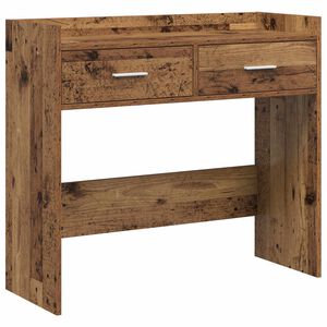 vidaXL Konzolasztal Antik Fa 90 x 35 x 80 cm Szerelt Fa