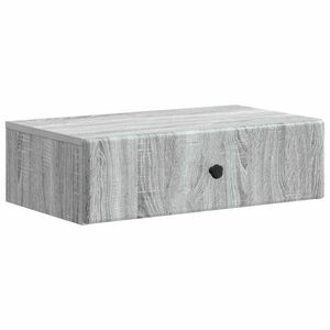 vidaXL Fali oldalt&aacute;bla Sz&uuml;rke Sonoma 59 x 34,5 x 17 cm Szerelt Fa