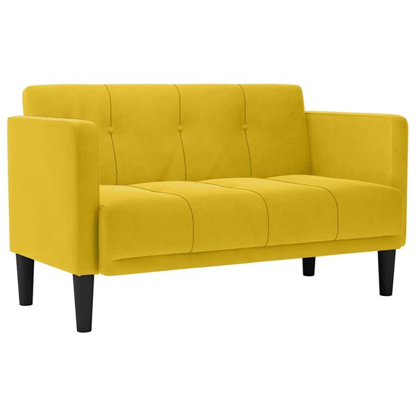 vidaXL s&aacute;rga b&aacute;rsony loveseat kanap&eacute; 111 cm