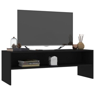 vidaXL fekete forgácslap TV-szekrény 120 x 40 x 40 cm