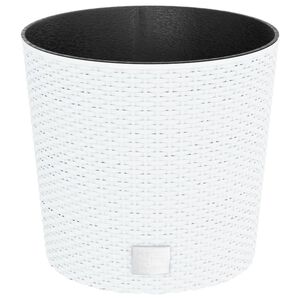 vidaXL feh&eacute;r polipropil&eacute;n rattan &uuml;ltetv&eacute;ny kivehető belsővel