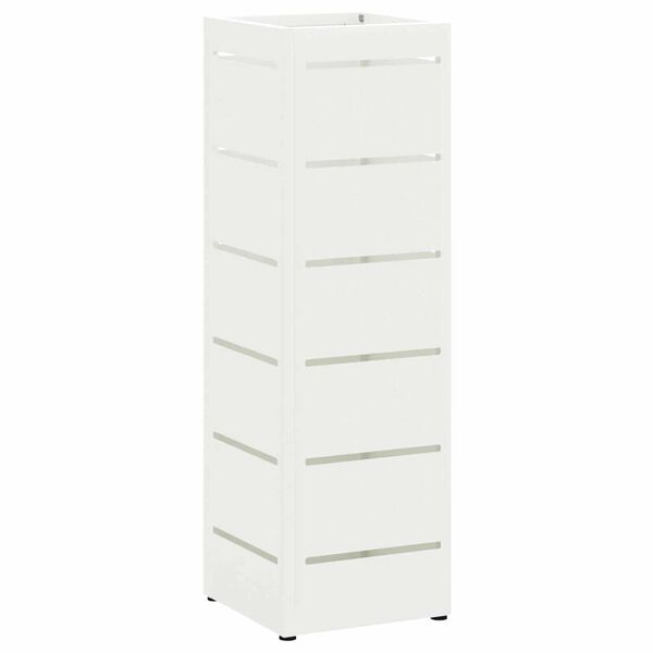vidaXL Napernyő &Aacute;llv&aacute;ny t&aacute;rol&oacute;val Feh&eacute;r 15,5 x 15,5 x 49 cm Ac&eacute;l