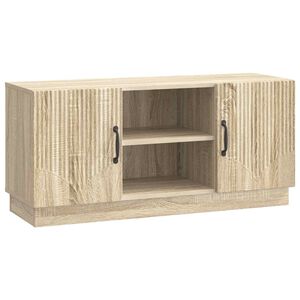 vidaXL TV szekr&eacute;ny 102 x 34,5 x 47 cm Sonoma T&ouml;lgy Szerelt Fa