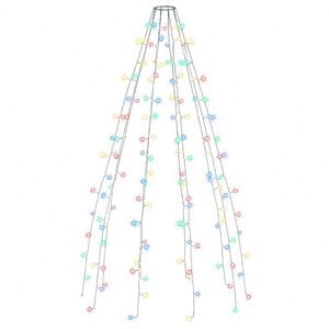 vidaXL 150 LED-es sz&iacute;nes kar&aacute;csonyi f&eacute;nyh&aacute;l&oacute; 150 cm