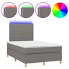 vidaXL s&ouml;t&eacute;tsz&uuml;rke sz&ouml;vet rug&oacute;s &eacute;s LED-es &aacute;gy matraccal 120 x 200 cm