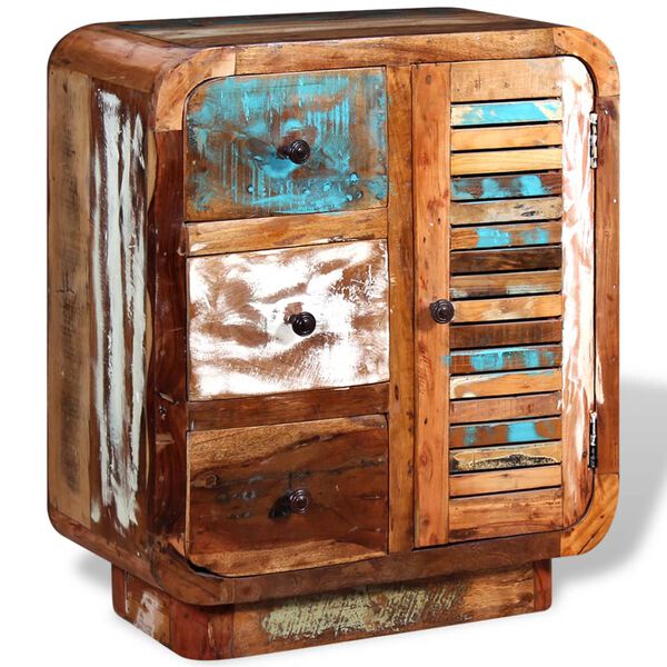 vidaXL tömör újrahasznosított fa tálalószekrény