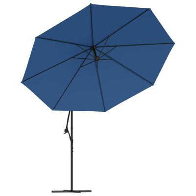 vidaXL kék konzolos napernyő alumíniumrúddal 350 cm