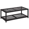 vidaXL fekete polyrattan cipőt&aacute;rol&oacute; pad 80 x 40 x 30 cm