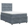 vidaXL Boxspring &aacute;gy matraccal S&ouml;t&eacute;tsz&uuml;rke 120 x 200 cm B&aacute;rsony